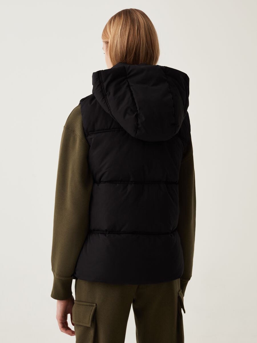 Full-zip quilted gilet with hood_2