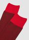 Two-pack long red stretch cotton blend socks_2