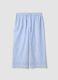 Hellblaue Pyjamahose aus Bio-Baumwolle mit Lochstickerei-Saum_4