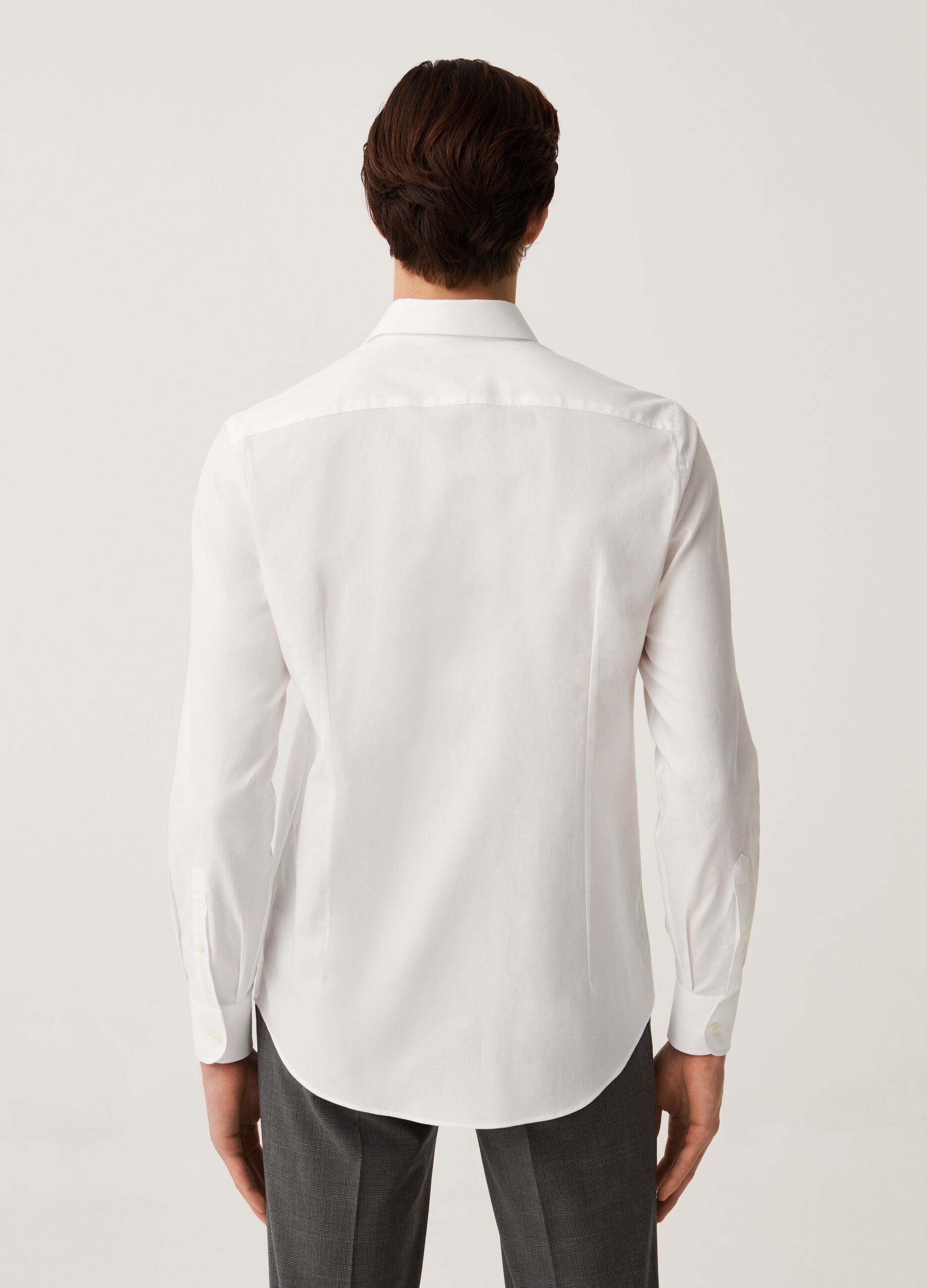 Slim-fit shirt in cotton
