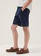 Boys&rsquo; blue linen and cotton blend regular-fit shorts_2