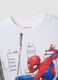 Kids' oversized pure white cotton t-shirt with Spider-Man_3