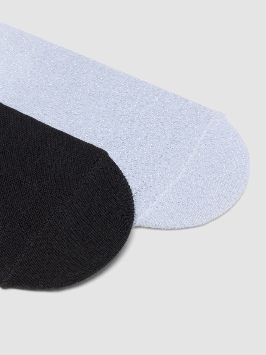 2-pack of black and grey organic cotton no-show socks_1