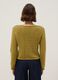 Pure cotton yellow jumper regular fit with perforated pattern_2
