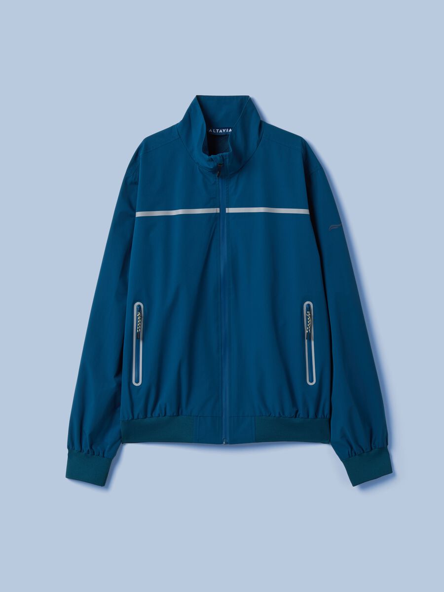 ALTAVIA SAILING blue windbreaker jacket with zip_4