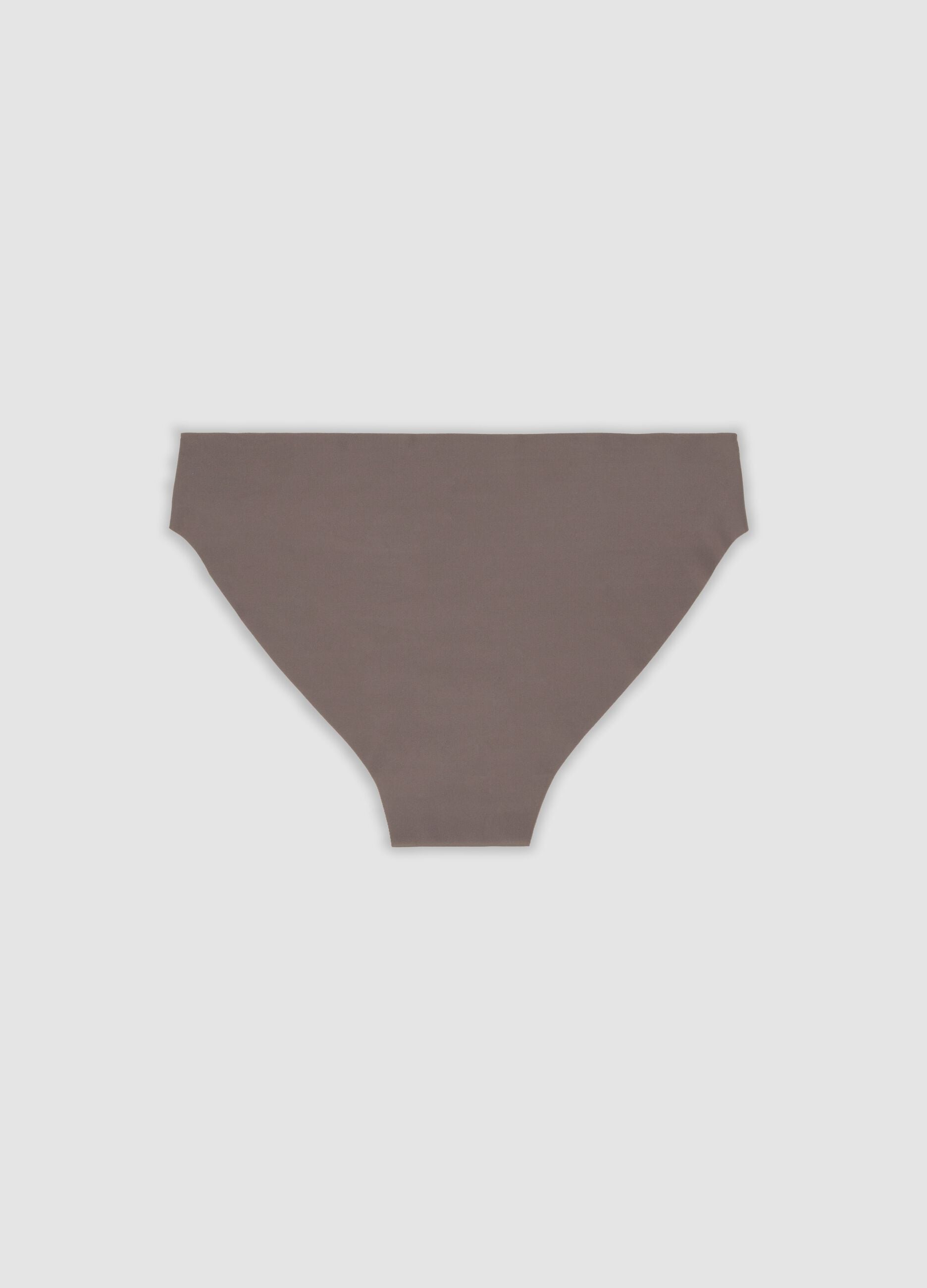 Slip grigio in microfibra elasticizzata