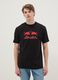 &Mu;&alpha;ύ&rho;&omicron; &kappa;&omicron;&nu;&tau;&omicron;&mu;ά&nu;&iota;&kappa;&omicron; t-shirt &alpha;&pi;ό &kappa;&alpha;&theta;&alpha;&rho;ό &beta;&alpha;&mu;&beta;ά&kappa;&iota; regular fit Red Bulls_0