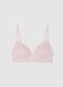 Pink Triangle Bra in Stretch Cotton with Padding_4
