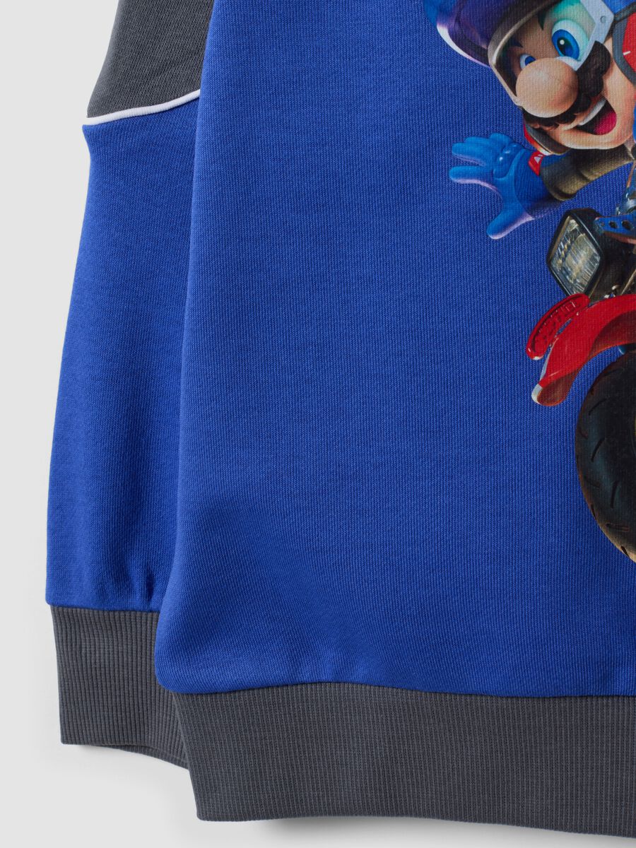 Blue cotton-blend Mario Kart oversized sweatshirt_3