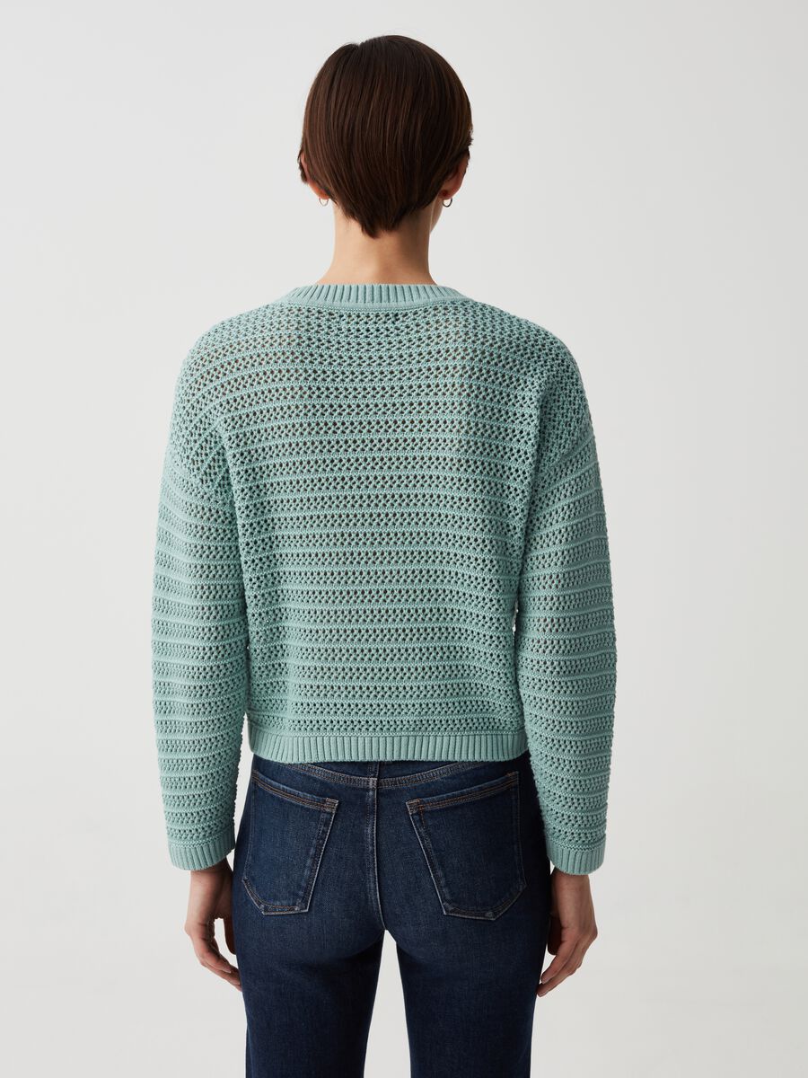 Cotton crochet pullover_2