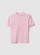 Slim fit pink stretch cotton T-shirt_0