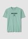 Green pure cotton One Piece slogan T-shirt, relaxed fit_4