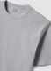 Grey pure cotton crew-neck T-shirt, relaxed fit_5