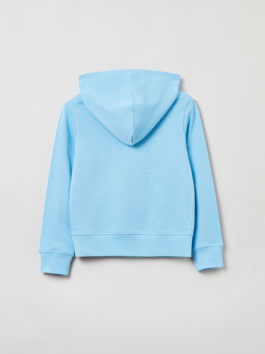 Fitness full-zip sweatshirt in French terry with hood_2