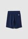 Children's regular fit blue pure cotton shorts_1