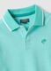 Polo in puro cotone azzurra da bambino regular fit con ricamo_2