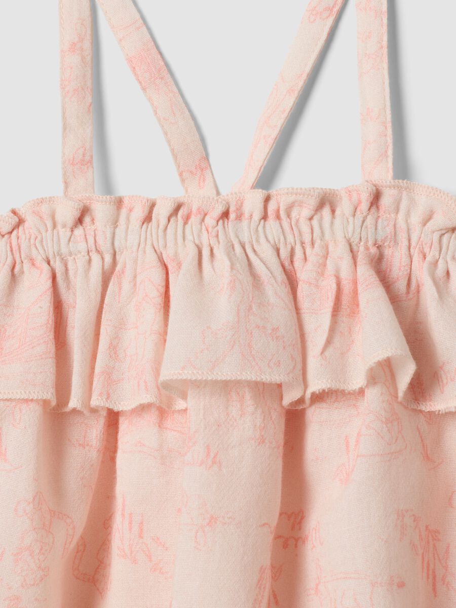 Pink pure cotton set with top and shorts_2