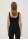 Schwarzes, figurbetontes Tanktop aus Stretch-Baumwolle_3