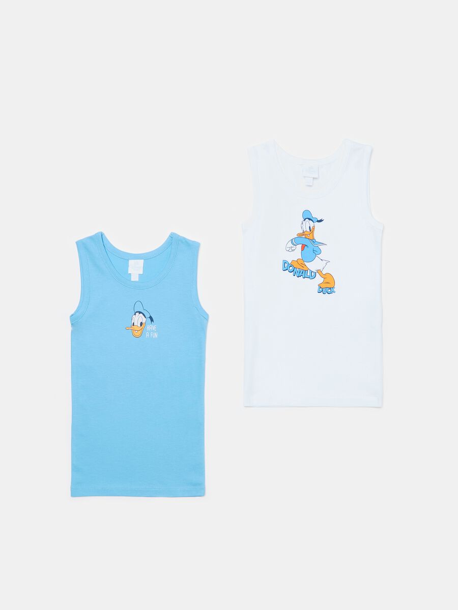 Pack dos camisetas de tirantes de algodón orgánico Donald Duck 90_0