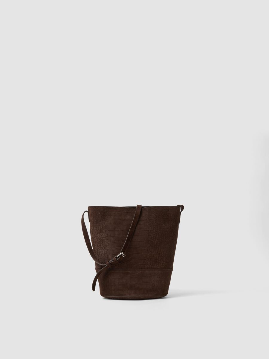 Brown genuine leather bag_0