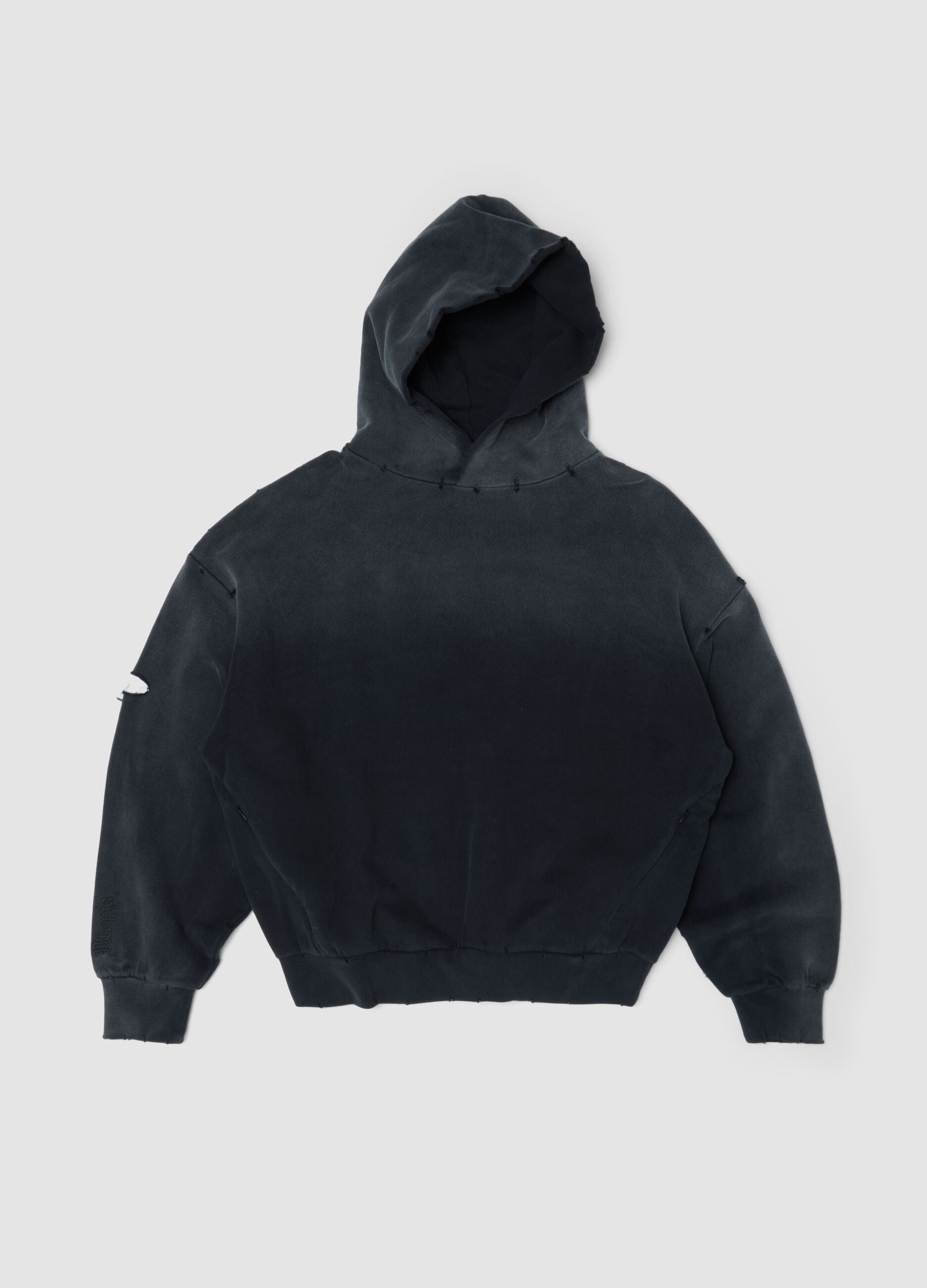 Hoodie Sunfaded Black