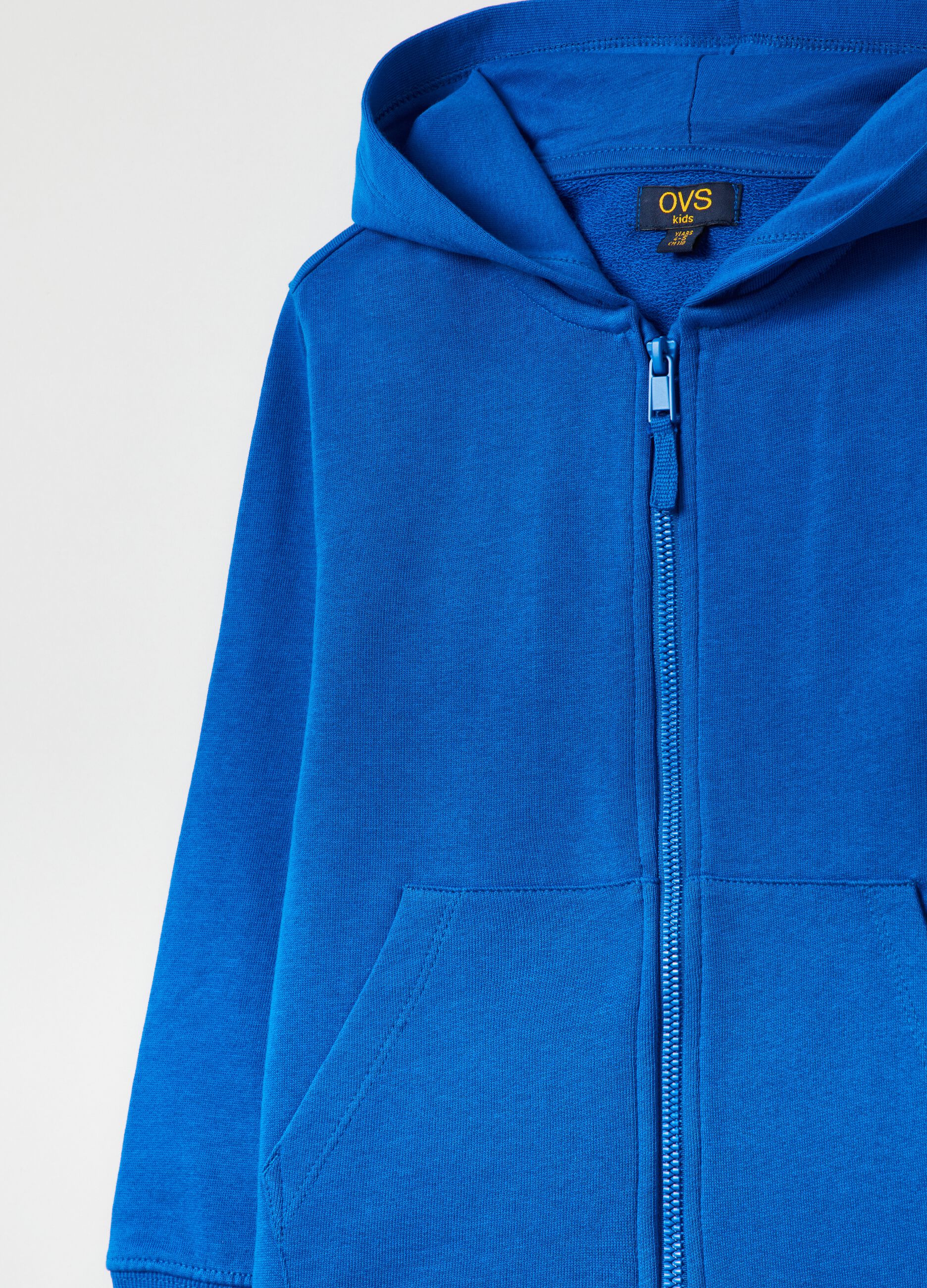 Full-zip with hood and  lettering print