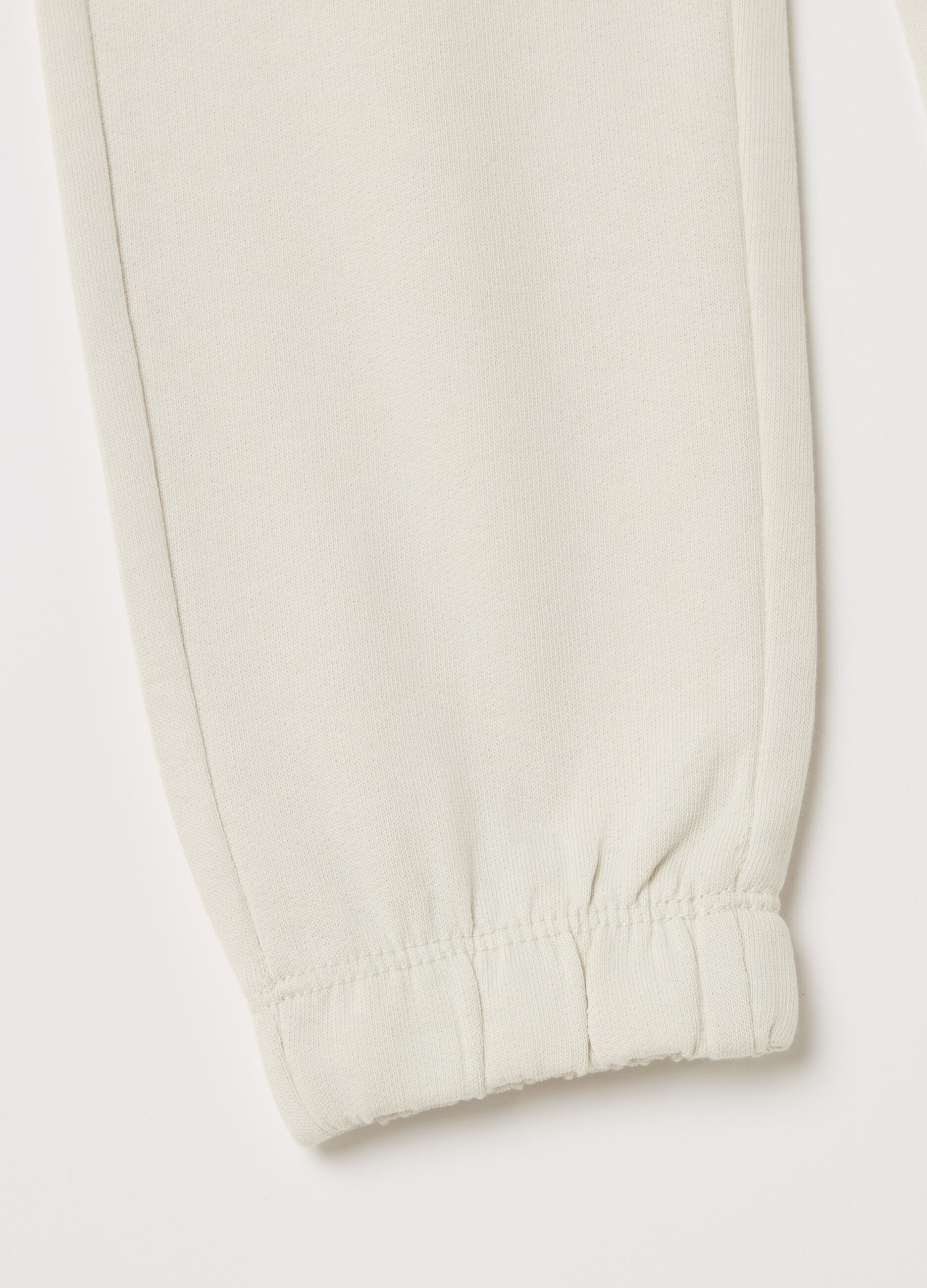 Joggers with drawstring and elasticated trims