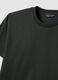 Graues T-Shirt aus reiner mercerisierter Baumwolle mit Rundhals, Regular Fit_1