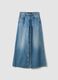 Light Blue Low-Rise Pure Cotton Wide-Leg Jeans_4