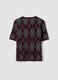 Maglia multicolor a rombi con girocollo regular fit_6