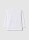 T-shirt branco em algod&atilde;o puro regular fit com ursinho para crian&ccedil;a_1