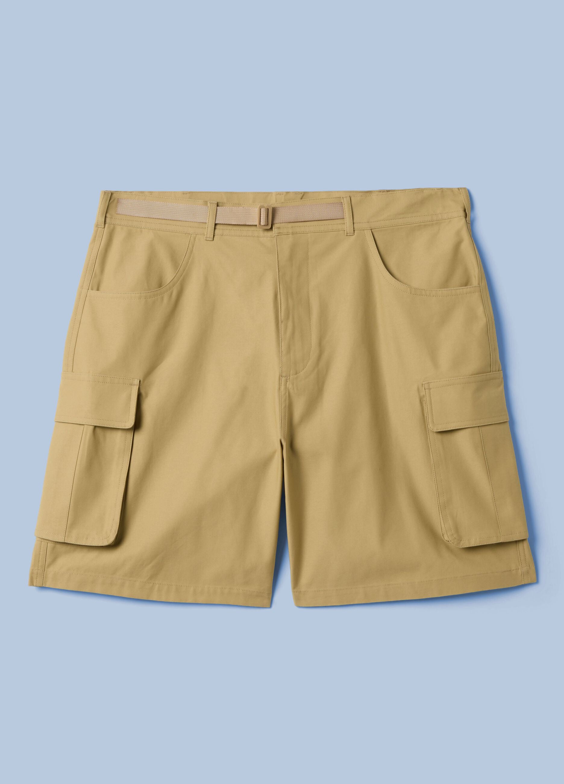 ALTAVIA SAILING beige pure cotton cargo shorts