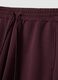 Pantaloni viola wide leg in modal elasticizzato con coulisse_1
