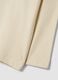 Sand-coloured organic cotton overfit T-shirt with print_3