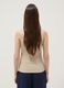 Beige fitted ribbed stretch-cotton tank top_3