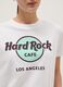White pure cotton T-shirt regular fit with Hard Rock Cafe logo_3