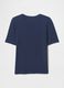 Dunkelblaue Kurzarm-Cropped-T-Shirt_3