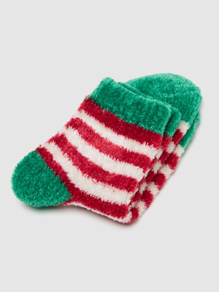 Multicoloured Stretch Fabric Socks_2