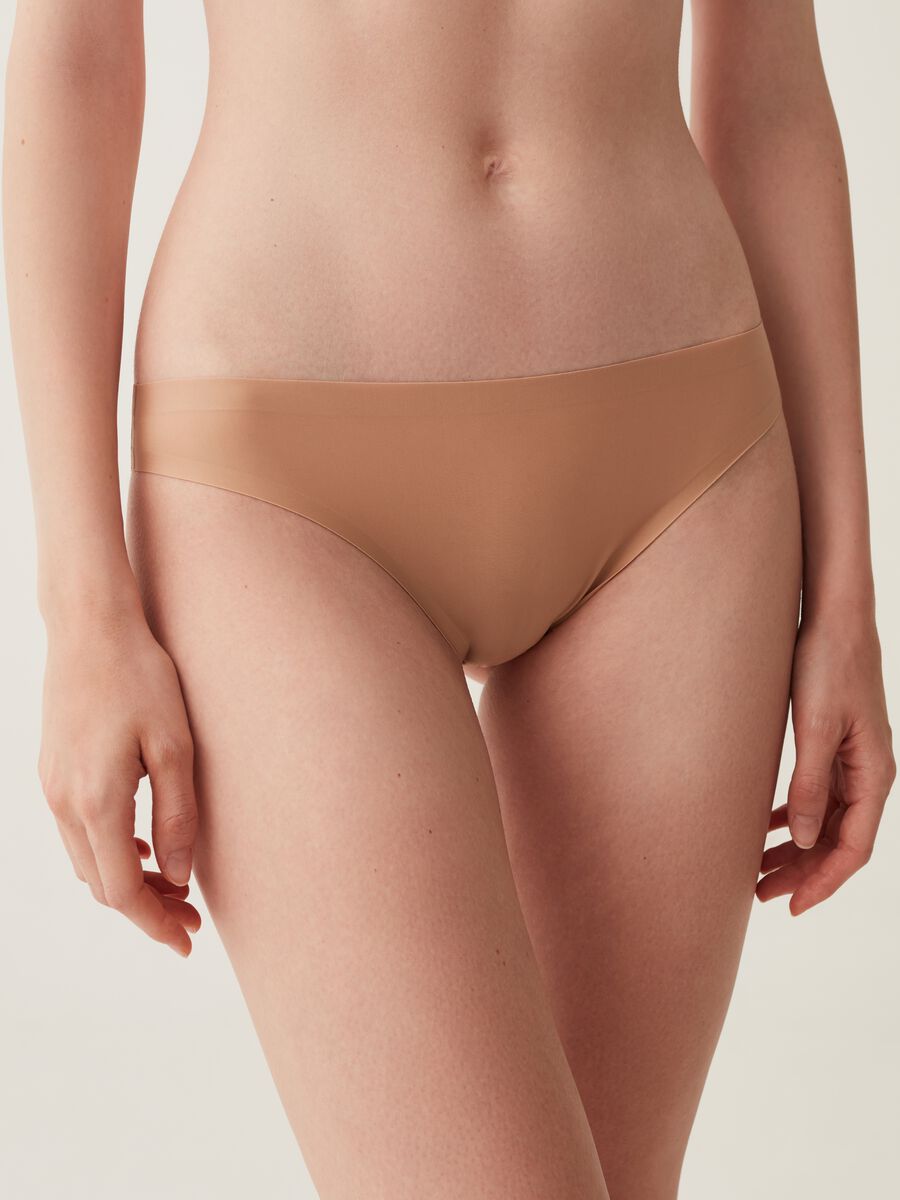 The One Brazilian-cut briefs without seams_1