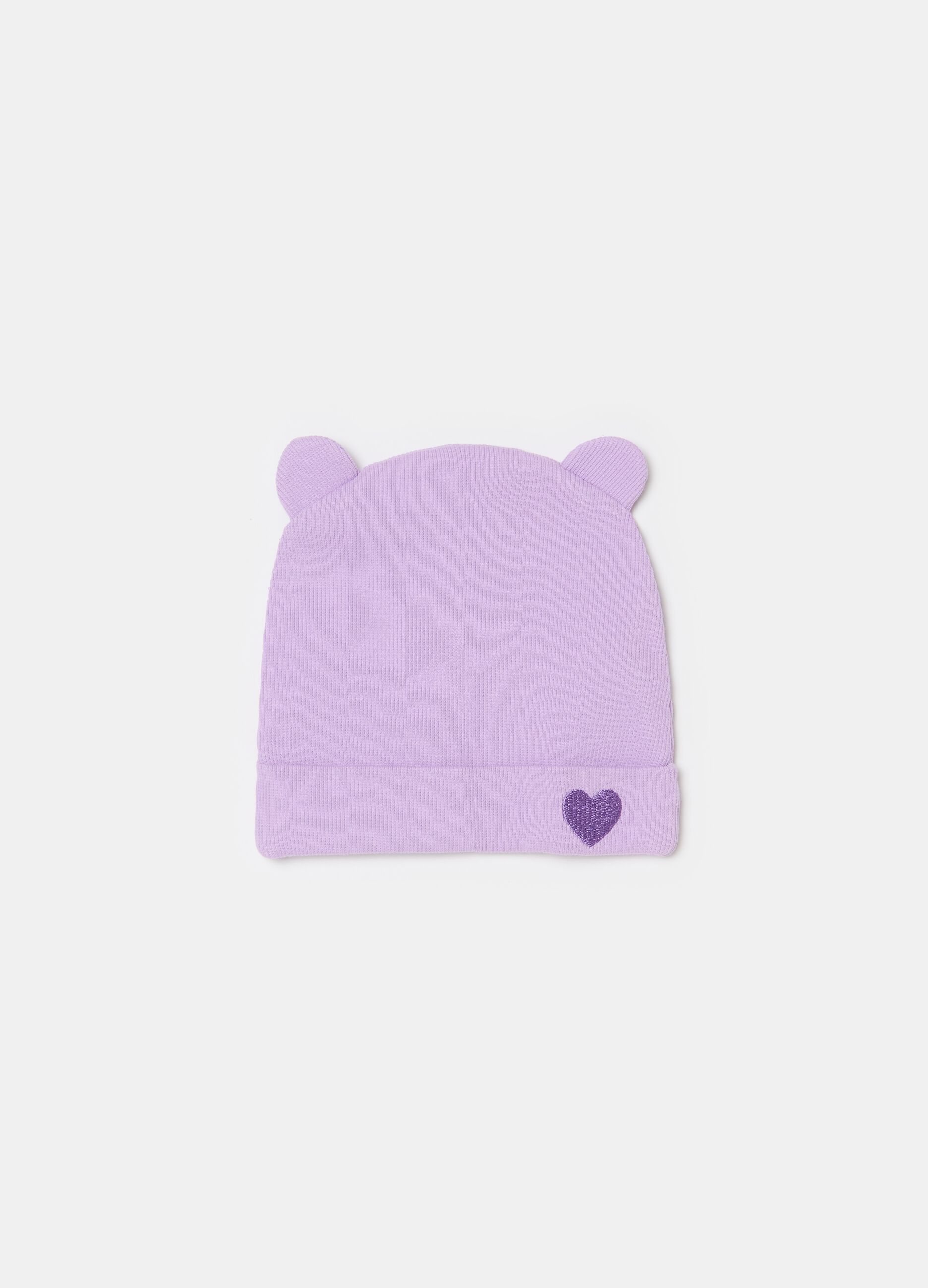 Organic cotton hat with ears