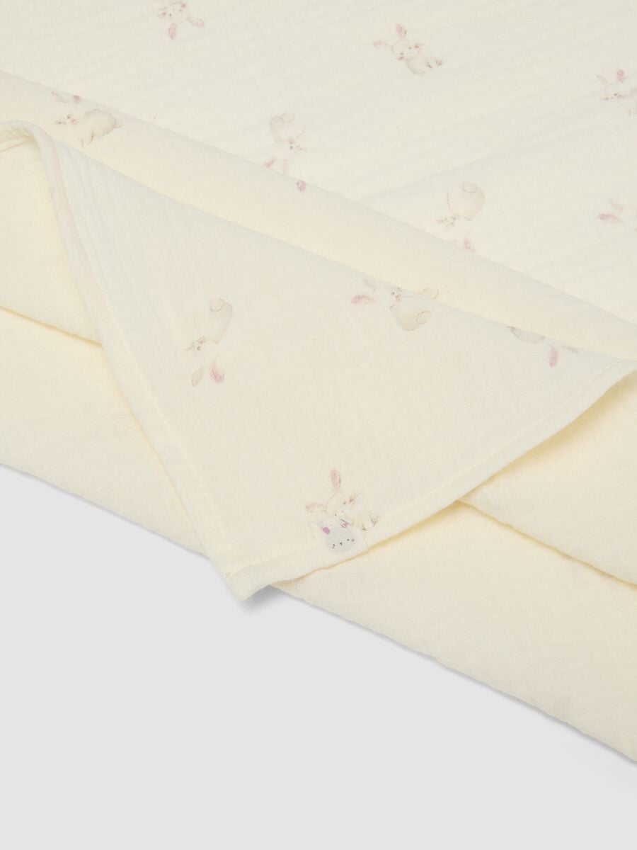 2er-Pack Babydecken in Rosa und Wei&szlig; aus reiner Baumwolle (M&auml;dchen)_2