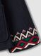 Blue wool-blend coat with geometric embroidery_1