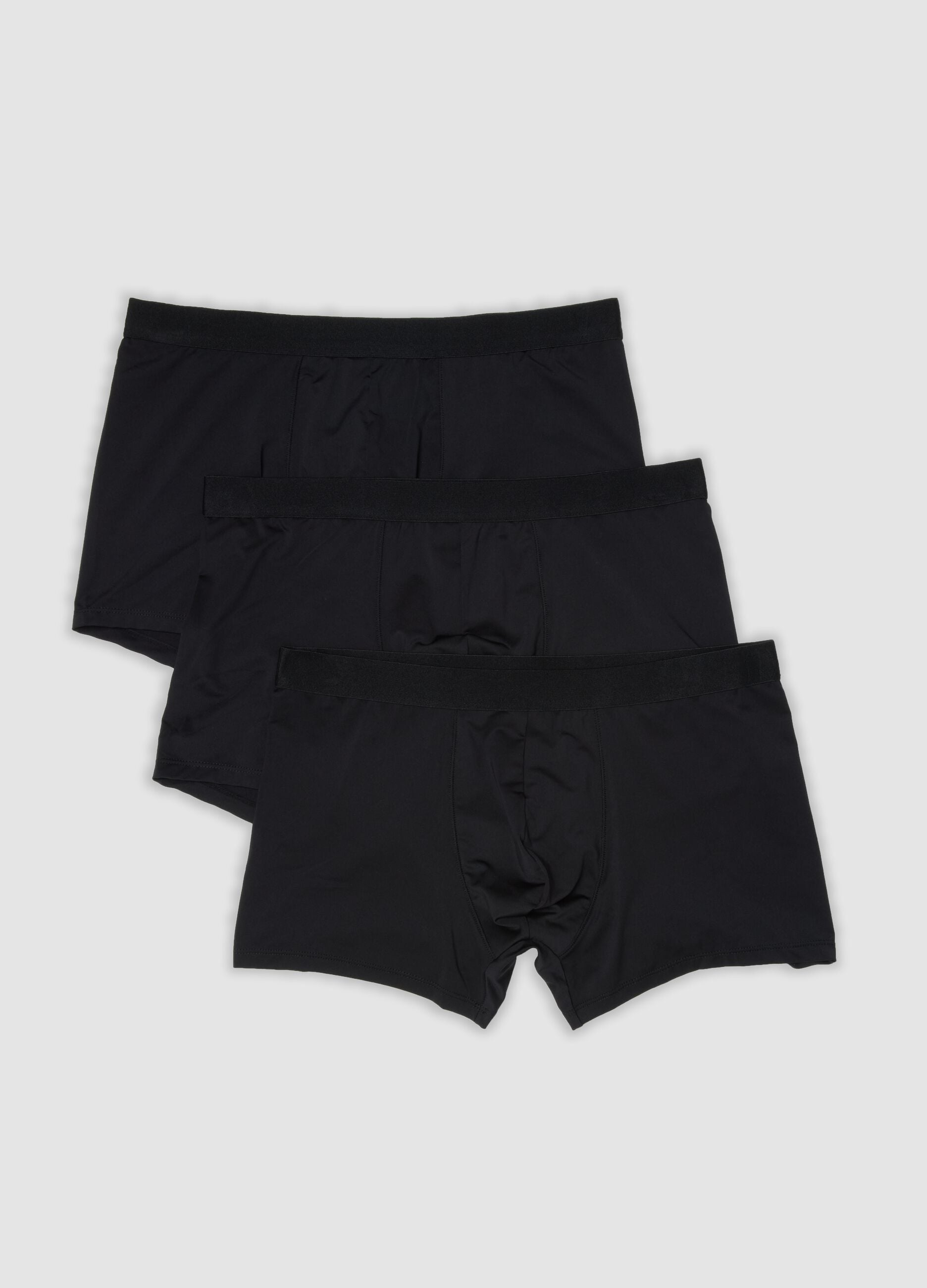 3er-Pack schwarze Boxer aus elastischer Mikrofaser