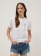 Wei&szlig;es T-Shirt aus reiner Baumwolle mit Print, Regular Fit_0