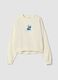 Sweatshirt bege em algod&atilde;o puro com estampado Stitch_4