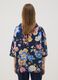 Blaues Oberteil aus Stretch-Baumwolle mit Blumenmuster_3