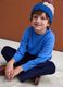 Blue pure wool long-sleeve regular-fit jumper_0
