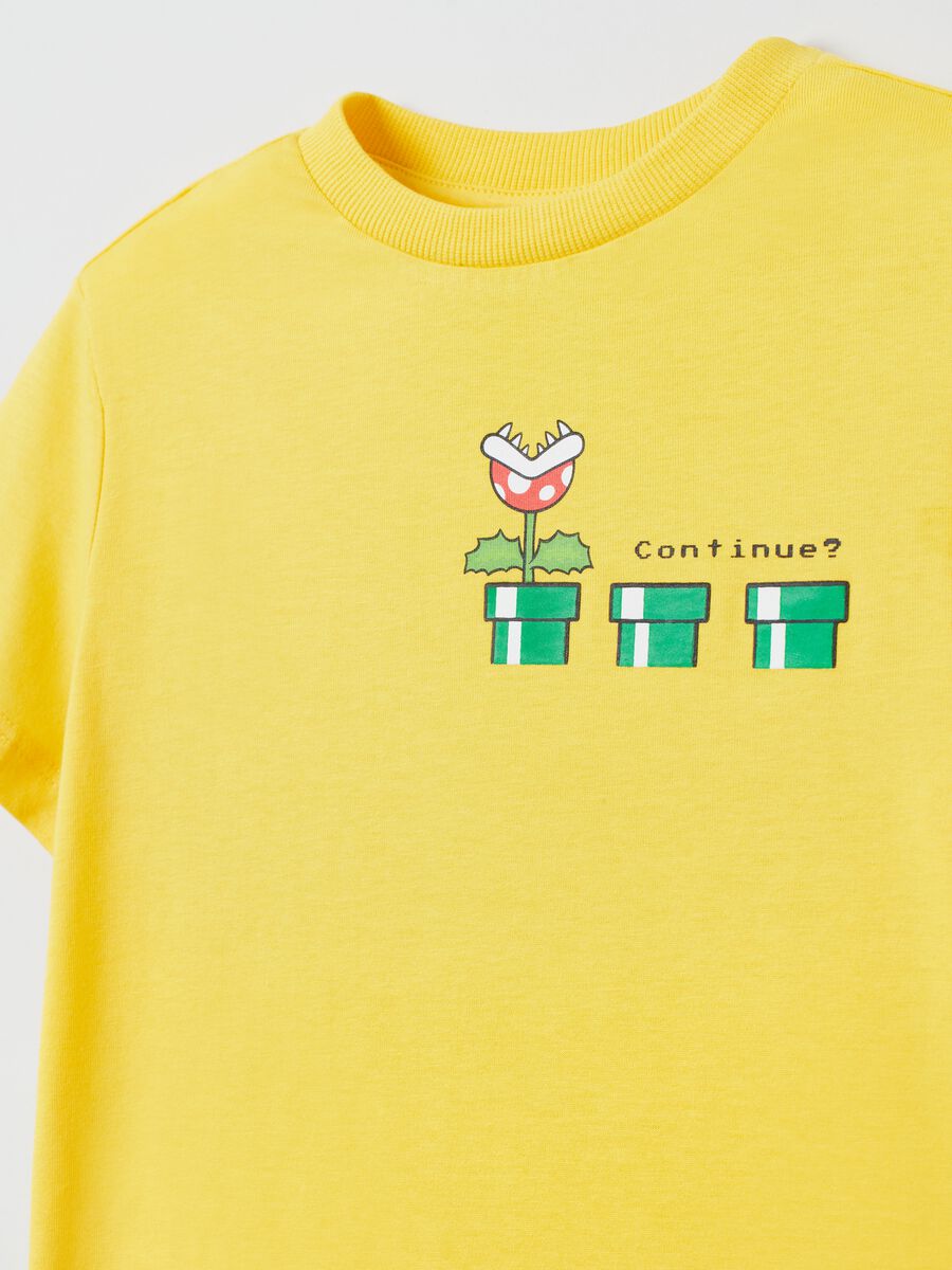 Camiseta de algodón con estampado de Super Mario_2