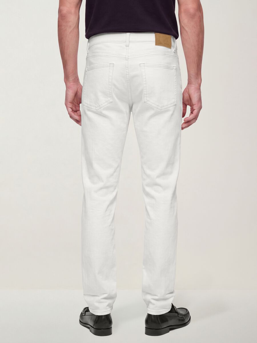 Wei&szlig;e Slim-Fit-Jeans aus Stretch-Baumwolle_2
