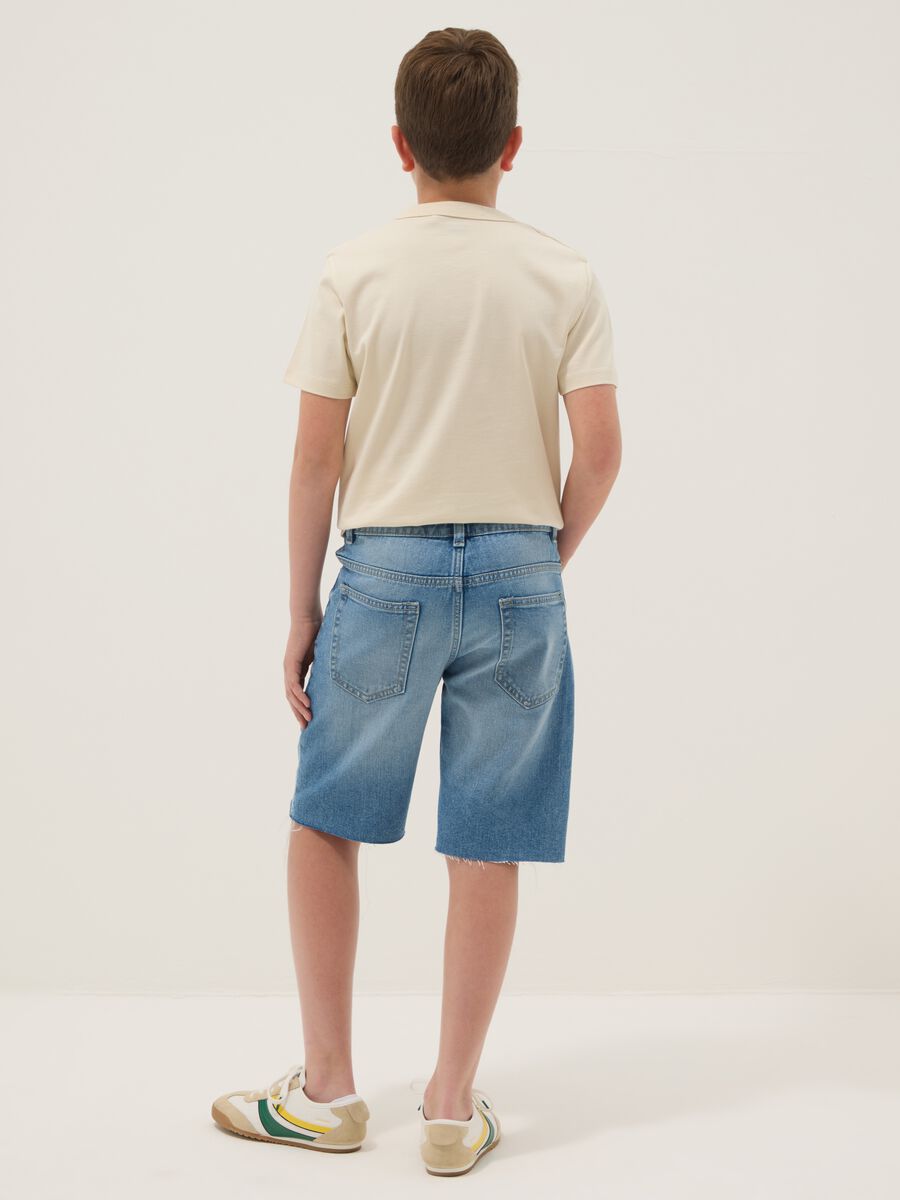 Blaue Denim-Shorts in Regular Fit f&uuml;r Jungen_1